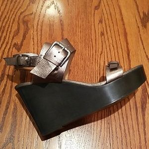 Franco Sarto Pewter Platforms